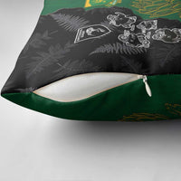 Aotearoa South Africa Rugby Freedom Cup Pillow Cover Kiwi Warriors Haka with King Protea Symbol - Wonder Print Shop