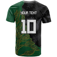 Custom Aotearoa South Africa Rugby Freedom Cup T Shirt Kiwi Warriors Haka with King Protea Symbol - Wonder Print Shop