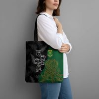 Aotearoa South Africa Rugby Freedom Cup Tote Bag Kiwi Warriors Haka with King Protea Symbol - Wonder Print Shop