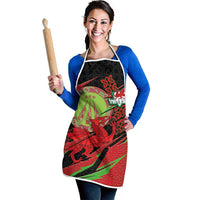 Welsh Celtic-Awen Apron Wales Y Ddraig Goch with Celtic Knot Sporty - Wonder Print Shop