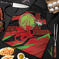 Welsh Celtic-Awen Apron Wales Y Ddraig Goch with Celtic Knot Sporty - Wonder Print Shop