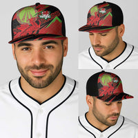 Welsh Celtic-Awen Baseball Net Cap Wales Y Ddraig Goch with Celtic Knot Sporty - Wonder Print Shop