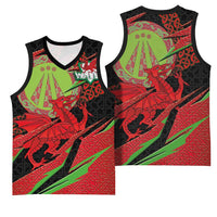 Welsh Celtic-Awen Basketball Jersey Wales Y Ddraig Goch with Celtic Knot Sporty - Wonder Print Shop