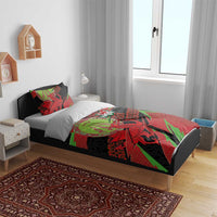 Welsh Celtic-Awen Bedding Set Wales Y Ddraig Goch with Celtic Knot Sporty - Wonder Print Shop