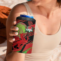 Welsh Celtic-Awen 4 in 1 Can Cooler Tumbler Wales Y Ddraig Goch with Celtic Knot Sporty - Wonder Print Shop