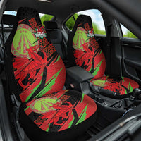 Welsh Celtic-Awen Car Seat Cover Wales Y Ddraig Goch with Celtic Knot Sporty - Wonder Print Shop