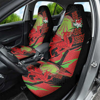 Welsh Celtic-Awen Car Seat Cover Wales Y Ddraig Goch with Celtic Knot Sporty - Wonder Print Shop