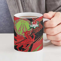 Welsh Celtic-Awen Ceramic Mug Wales Y Ddraig Goch with Celtic Knot Sporty - Wonder Print Shop