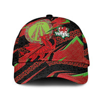 Welsh Celtic-Awen Classic Cap Wales Y Ddraig Goch with Celtic Knot Sporty - Wonder Print Shop
