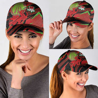 Welsh Celtic-Awen Classic Cap Wales Y Ddraig Goch with Celtic Knot Sporty - Wonder Print Shop