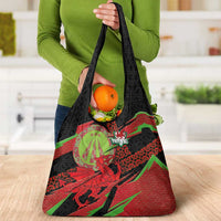 Welsh Celtic-Awen Grocery Bag Wales Y Ddraig Goch with Celtic Knot Sporty - Wonder Print Shop
