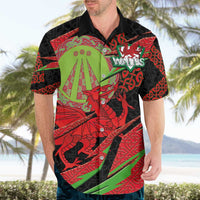 Welsh Celtic-Awen Hawaiian Shirt Wales Y Ddraig Goch with Celtic Knot Sporty - Wonder Print Shop