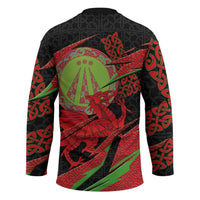 Welsh Celtic-Awen Hockey Jersey Wales Y Ddraig Goch with Celtic Knot Sporty - Wonder Print Shop