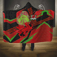Welsh Celtic-Awen Hooded Blanket Wales Y Ddraig Goch with Celtic Knot Sporty - Wonder Print Shop