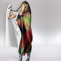 Welsh Celtic-Awen Hooded Blanket Wales Y Ddraig Goch with Celtic Knot Sporty - Wonder Print Shop