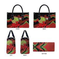 Welsh Celtic-Awen Leather Bag Wales Y Ddraig Goch with Celtic Knot Sporty - Wonder Print Shop
