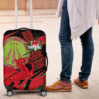 Welsh Celtic-Awen Luggage Cover Wales Y Ddraig Goch with Celtic Knot Sporty - Wonder Print Shop