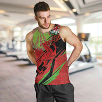 Welsh Celtic-Awen Men Tank Top Wales Y Ddraig Goch with Celtic Knot Sporty - Wonder Print Shop