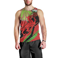 Welsh Celtic-Awen Men Tank Top Wales Y Ddraig Goch with Celtic Knot Sporty - Wonder Print Shop