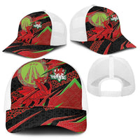 Welsh Celtic-Awen Mesh Trucker Cap Wales Y Ddraig Goch with Celtic Knot Sporty - Wonder Print Shop