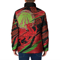 Welsh Celtic-Awen Padded Jacket Wales Y Ddraig Goch with Celtic Knot Sporty - Wonder Print Shop