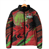 Welsh Celtic-Awen Padded Jacket Wales Y Ddraig Goch with Celtic Knot Sporty - Wonder Print Shop