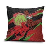 Welsh Celtic-Awen Pillow Cover Wales Y Ddraig Goch with Celtic Knot Sporty - Wonder Print Shop
