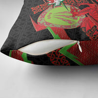 Welsh Celtic-Awen Pillow Cover Wales Y Ddraig Goch with Celtic Knot Sporty - Wonder Print Shop