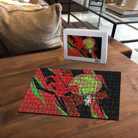 Welsh Celtic-Awen Puzzle Wales Y Ddraig Goch with Celtic Knot Sporty - Wonder Print Shop