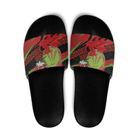 Welsh Celtic-Awen Slide Sandals Wales Y Ddraig Goch with Celtic Knot Sporty - Wonder Print Shop