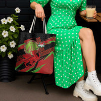 Welsh Celtic-Awen Tote Bag Wales Y Ddraig Goch with Celtic Knot Sporty - Wonder Print Shop