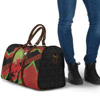 Welsh Celtic-Awen Travel Bag Wales Y Ddraig Goch with Celtic Knot Sporty - Wonder Print Shop