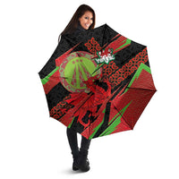 Welsh Celtic-Awen Umbrella Wales Y Ddraig Goch with Celtic Knot Sporty - Wonder Print Shop
