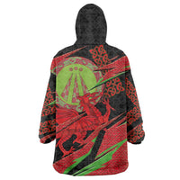 Welsh Celtic-Awen Wearable Blanket Hoodie Wales Y Ddraig Goch with Celtic Knot Sporty - Wonder Print Shop