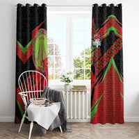 Welsh Celtic-Awen Window Curtain Wales Y Ddraig Goch with Celtic Knot Sporty - Wonder Print Shop