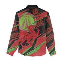 Welsh Celtic-Awen Women Casual Shirt Wales Y Ddraig Goch with Celtic Knot Sporty - Wonder Print Shop