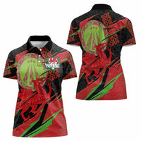 Welsh Celtic-Awen Women Polo Shirt Wales Y Ddraig Goch with Celtic Knot Sporty - Wonder Print Shop
