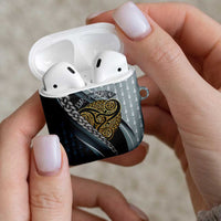 Brittany Triskele Celtic AirPods Case Silver and Gold Sporty Style - Wonder Print Shop