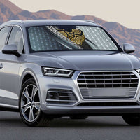 Brittany Triskele Celtic Auto Sun Shade Silver and Gold Sporty Style - Wonder Print Shop