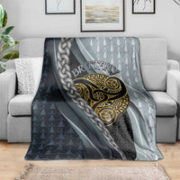 Brittany Triskele Celtic Blanket Silver and Gold Sporty Style - Wonder Print Shop
