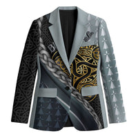Brittany Triskele Celtic Blazer Silver and Gold Sporty Style - Wonder Print Shop