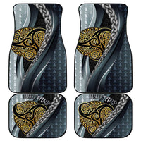 Brittany Triskele Celtic Car Mats Silver and Gold Sporty Style - Wonder Print Shop