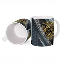 Brittany Triskele Celtic Ceramic Mug Silver and Gold Sporty Style - Wonder Print Shop