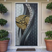 Brittany Triskele Celtic Door Cover Silver and Gold Sporty Style - Wonder Print Shop