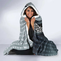 Brittany Triskele Celtic Hooded Blanket Silver and Gold Sporty Style - Wonder Print Shop