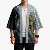 Brittany Triskele Celtic Kimono Silver and Gold Sporty Style - Wonder Print Shop