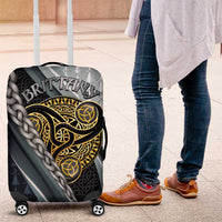 Brittany Triskele Celtic Luggage Cover Silver and Gold Sporty Style - Wonder Print Shop