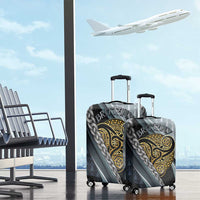 Brittany Triskele Celtic Luggage Cover Silver and Gold Sporty Style - Wonder Print Shop