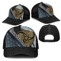Brittany Triskele Celtic Mesh Trucker Cap Silver and Gold Sporty Style - Wonder Print Shop