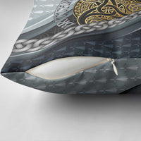 Brittany Triskele Celtic Pillow Cover Silver and Gold Sporty Style - Wonder Print Shop